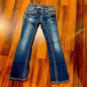 Rock revival jeans short